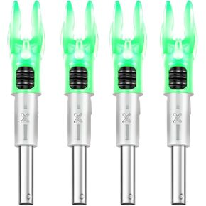 DEEPOWER X Lighted Nocks for Arrows .204"/.233"/.244"/.246" with ON/Off Switch with H, S, GT Bushings
