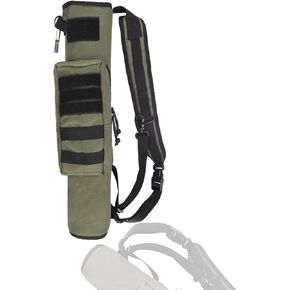 KRATARC Archery Lightweight Back Arrow Quiver Dual Use Foldable Compact Hip Arrows Bag with Molle System Pocket Hanged for Target Shooting Hunting