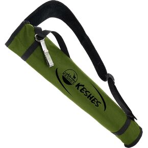 KESHES Archery Back Arrow Quiver Holder - Adjustable Quiver for Arrows with Shoulder Strap and Belt Clip - Ideal for Bow Hunting & Target Practice for Youth & Adults