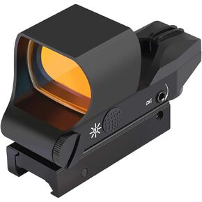 Feyachi Reflex Sight, Multiple Reticle System Red Dot Sight with Picatinny Rail Mount, Absolute Co-Witness