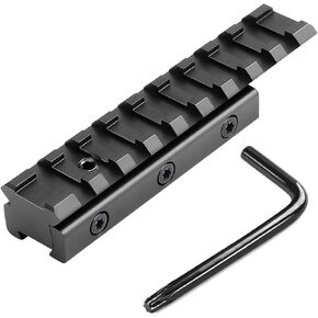 Dovetail to Picatinny Rail Adapter, 11mm Dovetail to 21mm Picatinny/Weaver Rail Low Profile Scope Mount Converter Mount