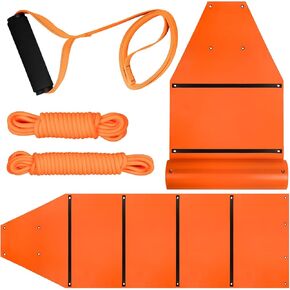 Deer Drag Sled 1.2MM Thickened Tear-Resistant Anti-Slip Deer Game Cart, Deer Strap with Handle for Hunting Game Dragging Sled for Deer Duck Hunting, Ice Fishing, Hunting Accessories (1PCS)