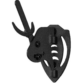 Skull Hooker Mini Hooker Skull Hanger - Perfect Kit for Hanging and Mounting Taxidermy Bear, Small Deer, Pronghorn, and Other Smaller Skulls for Display, Graphite Black