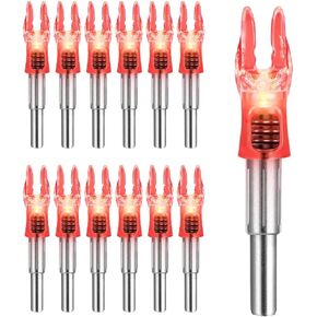DEEPOWER S Lighted Nocks for Arrows .244/6.2mm 6/12 Pack Lighted Arrow Nocks for Archery Hunting