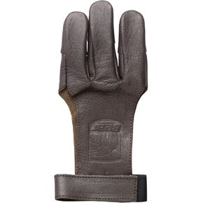 Bear Archery Leather 3 Finger Traditional Archery Shooting Glove, XL, Black (ASG101XL)