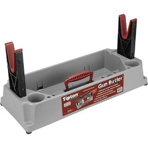 Tipton Gun Butler with Non-Marring Cleaning Forks and Storage Compartments for Secure Firearm Cleaning and Maintenance Green