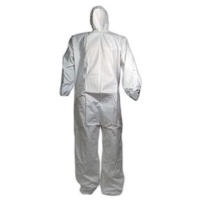 MAGID CVCH8MCPXXXXL Econowear Disposable Microporous Protective Coverall, Microporous Non-Woven Material, 4X-Large, White (Pack of 25)