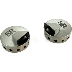 Stainless Steel Steven Raichlen Signature Series SR8180 Smoking Pucks (Set of 2)