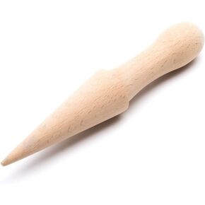 Fox Run 4507 Pizzelle Roller, Krumkake Pastry Tool/Ice Cream Cone Mold, 8.25 inches, Beechwood