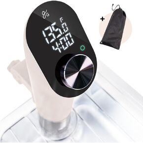 Greater Goods Kitchen Sous Vide Machine - Precision Cooker, Immersion Circulator, Brushless Motor, 1100 Watts (Onyx Black)