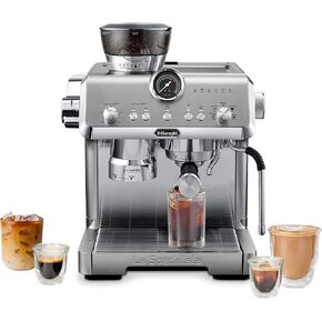 De'Longhi La Specialista Opera Espresso Machine with Cold Brew, Commercial-style Steam Wand for Latte, Cappuccino, Built-in Grinder, EC9555M