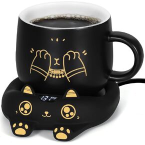 PUSEE Mug Warmer,Coffee Warmer for Desk Candle Warmer Auto Shut Off,Coffee Cup Warmer with 3 Temp Settings,Electric Beverage Warmer Plate for Coffee,Tea,Water Milk and Cocoa(Not Include Cup) in Saudi Arabia
