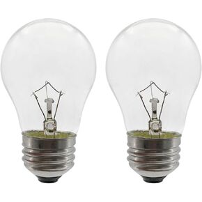 Oven Light Bulb 40 Watt Appliance Light Bulb, High Temperature 300 Degree Resistant Appliance Bulb for Oven, Stove, Refrigerator, Microwave E26 Medium Base, A15 (2-Pack)