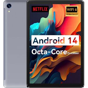 Tablet,10.1" Android Tablet with Octa-core Processor 10GB RAM 128GB ROM HD IPS Touchscreen 8H Battery, Wi-Fi 6, BT 5.0, Dual Camera, Google Tablets 2024