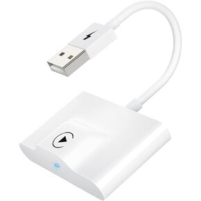 Teeran CarPlay Wireless Adapter for Factory Wired CarPlay 2024 Upgrade Plug & Play Dongle Converts Wired to Wireless for Cars from 2015 & iPhone iOS 10+