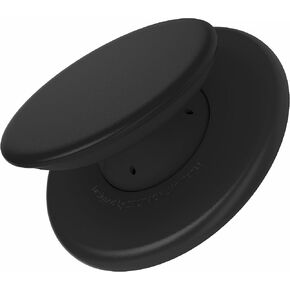 Sinjimoru for MagSafe Phone Grip, Soft Silicone Magnetic Finger Grip for iPhone 16/15/14/13/12, Comfortable One-Touch Holding, M-Tap Tok Black
