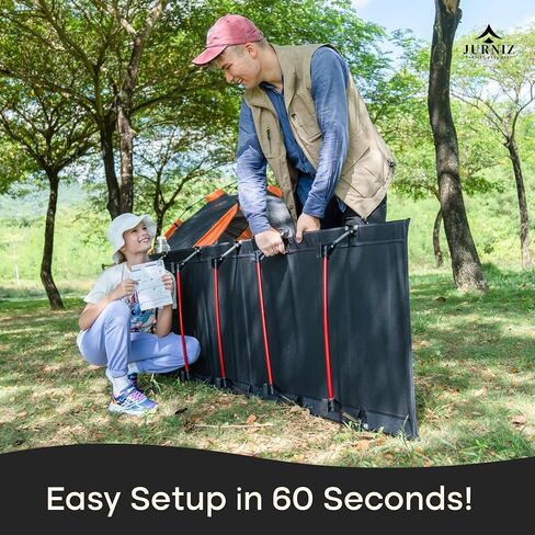 Ultralight Camping Cot for Adults and Kids; Supports up to 330lbs; 4.85lbs Ultralightweight Portable Camping Bed for Hiking, Camping and Backpacking with Carry Bag (Black) in Saudi Arabia