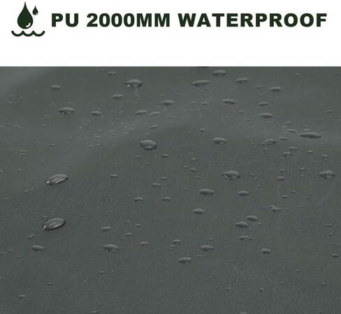 مجموعة أودولاند للتخييم ببصمة القدم وحصص الخيمة، قماش القنب المقاوم للماء مع حقيبة حمل تحت الخيمة، بصمة خيمة خفيفة للغاية للتخييم على الأرض والمشي لمسافات طويلة in Kuwait