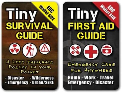 Tiny Survival Guide – Micro EDC Emergency Preparedness Pocket Handbook for Camping, Hiking, Bushcraft, SAS & First Aid – Fits Wallet, Bug Out Bag or Glove Box in Saudi Arabia