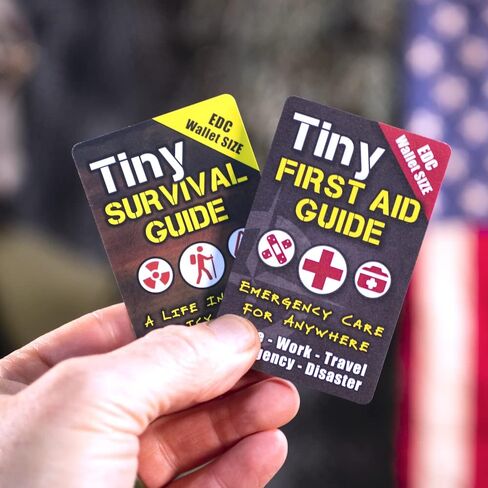Tiny Survival Guide – Micro EDC Emergency Preparedness Pocket Handbook for Camping, Hiking, Bushcraft, SAS & First Aid – Fits Wallet, Bug Out Bag or Glove Box in Saudi Arabia