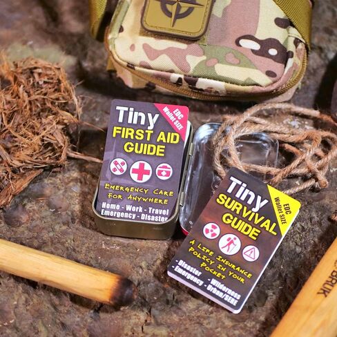 Tiny Survival Guide – Micro EDC Emergency Preparedness Pocket Handbook for Camping, Hiking, Bushcraft, SAS & First Aid – Fits Wallet, Bug Out Bag or Glove Box in Saudi Arabia