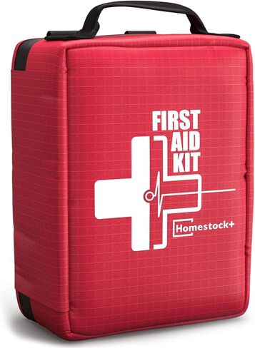 First Aid Kit, Professional Trauma First Aid Kit with Labelled Compartments Molle System for Car, Hiking, Backpacking, Camping, Traveling, and Cycling in Kuwait
