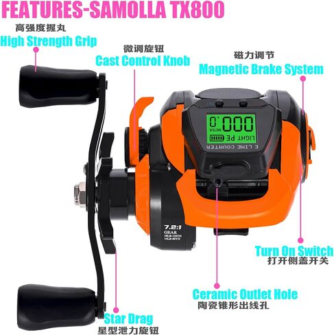 New Large Screen Digital Display Drop Wheel Raft Fishing Bridge Fishing Boat Fishing Ice Fishing Lure Fishing Depth Location Fish Finder in Saudi Arabia