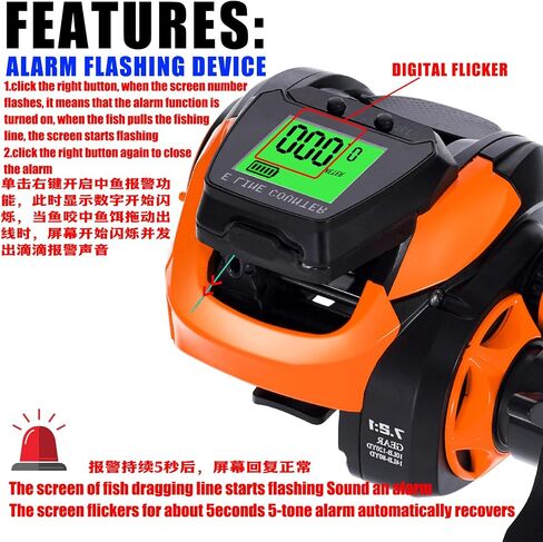 New Large Screen Digital Display Drop Wheel Raft Fishing Bridge Fishing Boat Fishing Ice Fishing Lure Fishing Depth Location Fish Finder in Saudi Arabia