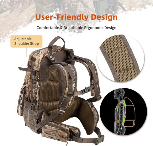 BLISSWILL Hunting Backpack Outdoor Gear Hunting Daypack for Rifle Bow Gun Hunting Gifts for Men in Kuwait