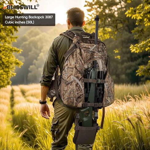 BLISSWILL Hunting Backpack Outdoor Gear Hunting Daypack for Rifle Bow Gun Hunting Gifts for Men in Kuwait