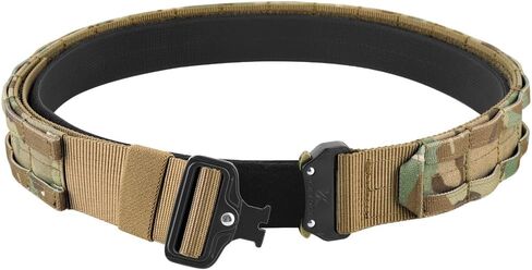حزام KRYDEX سريع الإصدار Rigger MOLLE مقاس 1.75 بوصة حزام تكتيكي ثقيل داخلي وخارجي in Kuwait