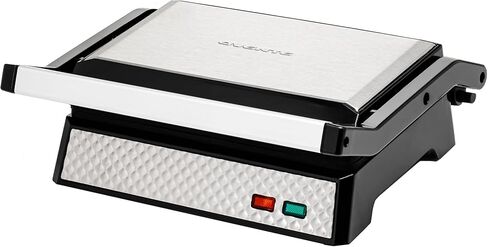 ماكينة صنع الساندوتشات الكهربائية من أوفينتي مع ألواح غير لاصقة، وأضواء مؤشر، ومقبض بارد الملمس، سهلة التنظيف والتخزين، مثالية لطهي الإفطار والجبن المشوي وذوبان التونة والوجبات الخفيفة، أسود GPS401B in Kuwait