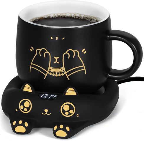 PUSEE Mug Warmer,Coffee Warmer for Desk Candle Warmer Auto Shut Off,Coffee Cup Warmer with 3 Temp Settings,Electric Beverage Warmer Plate for Coffee,Tea,Water Milk and Cocoa(Not Include Cup) in Saudi Arabia
