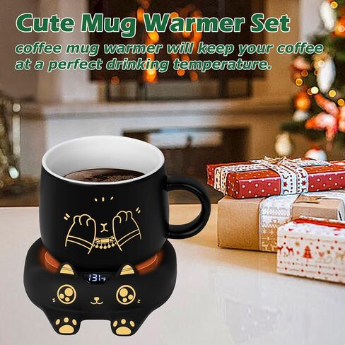 PUSEE Mug Warmer,Coffee Warmer for Desk Candle Warmer Auto Shut Off,Coffee Cup Warmer with 3 Temp Settings,Electric Beverage Warmer Plate for Coffee,Tea,Water Milk and Cocoa(Not Include Cup) in Saudi Arabia