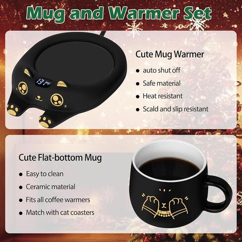 PUSEE Mug Warmer,Coffee Warmer for Desk Candle Warmer Auto Shut Off,Coffee Cup Warmer with 3 Temp Settings,Electric Beverage Warmer Plate for Coffee,Tea,Water Milk and Cocoa(Not Include Cup) in Saudi Arabia