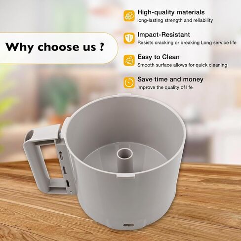 112204S Cutter Bowl Fit for Robot Coupe R2, R2B, R2N, R2 Dice Food Processors – 3-Quart Gray Replacement Bowl in Saudi Arabia