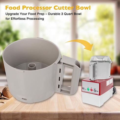 112204S Cutter Bowl Fit for Robot Coupe R2, R2B, R2N, R2 Dice Food Processors – 3-Quart Gray Replacement Bowl in Saudi Arabia