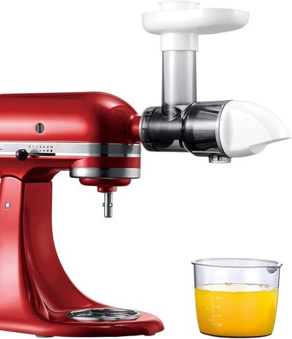 Masticating Juicer Attachment for KitchenAid Stand Mixers, Masticating Juicer, Slow Juicer Attachment for KitchenAid Stand Mixers, White(Machine/Mixer Not Included) in Kuwait