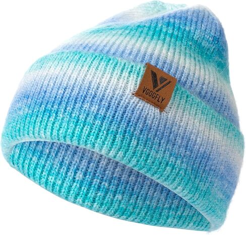 Vgogfly Beanie Men Slouchy Knit Skull Cap Warm Stocking Hats Guys Women Striped Winter Beanie Hat Cuffed Plain Hat in Saudi Arabia