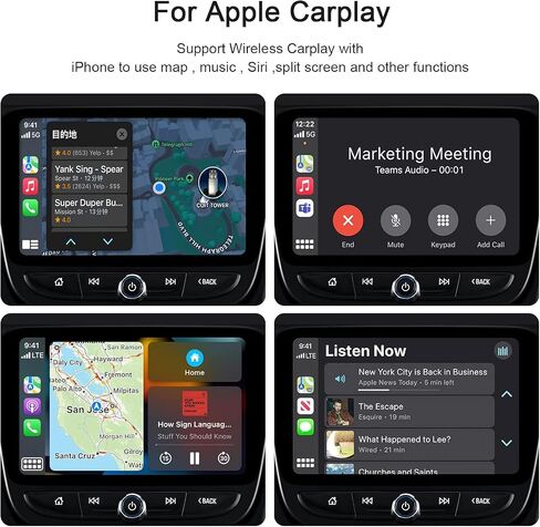 Teeran CarPlay Wireless Adapter for Factory Wired CarPlay 2024 Upgrade Plug & Play Dongle Converts Wired to Wireless for Cars from 2015 & iPhone iOS 10+ in Saudi Arabia