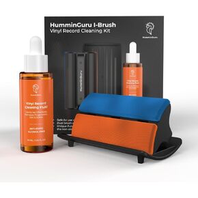 Anti-Static Vinyl Record Cleaning Agent, Highly Improves Ultrasonic Record Cleaning Effectiveness and Drying Time, Vinyl Record Cleaning Solution Kit Without Alcohol (Blue:The Small Bottle)