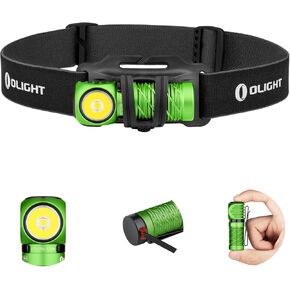 OLIGHT Perun 2 Mini Headlamp 1100 Lumens LED Head Flashlight, Rechargeable Headlight with Red Light Option, Great for Working, Hiking, Camping and Climbing (Black Cool White: 5700~6700K)