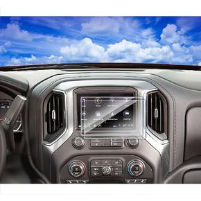 2Pack 2024 2025 Chevy Silverado Screen Protector for 2022 2023 2024 Chevrolet Silverado GMC Sierra 1500 2500HD 13.4Inch 2024 Silverado Sierra Accessories (Glass Nav. Film&Nano Dash Film)