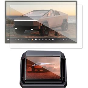 2PCS Matte 2024 Tesla Cybertruck Screen Protector Compatible with Cybertruck Tesla 2025 Front & Back Screen Protector 18.5’’&9.4’’ Rear Seat Display Nav. Matte&Rear Screen Anti Glare/Anti Fingerprint (2)