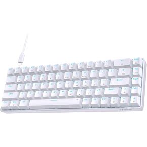 TMKB 60 Percent Keyboard,Gaming Keyboard,LED Backlit Ultra-Compact 68 Keys Gaming Mechanical Keyboard with Separate Arrow/Control Keys, T68SE, Red Switch