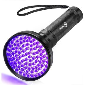 ESCO LITE Escolite UV Flashlight Black Light، 51 LED 395 نانومتر كاشف الضوء الأسود بالأشعة فوق البنفسجية لبول الكلاب وبقع الحيوانات الأليفة وحشرات السرير in Kuwait