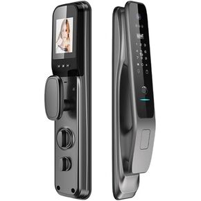 3D Face Recognition Door Lock 3D Face Smart Door Lock w/Camera, Fingerprint, Passcodes, IC Cards, Remote WiFi Control w/Keyless Smart Mortise Lock for Front Door via App