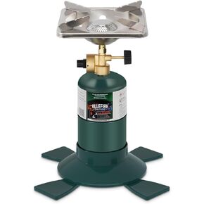 KOMAN Camping Propane Stove,Portable Camping Stove, Backpacking Stove Propane Camping Stove,10000BTU Single Burner Propane Stove for Outdoor Cooking,Fuel by 16 Oz Propane Cylinder (Fuel not Included)