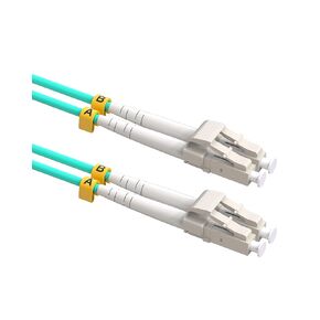 LC to LC Fiber Patch Cable, 10G/40G OM3 Fiber Optical Patch Cable Multimode Fiber Jumper Duplex 50/125µm LSZH -2M 5Pack