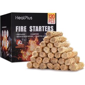 Fire Starter -70 Pcs Fire Starters for Campfires, Fireplace, Grill, Wood & Pellet Stove, Fire Pit, BBQ, Survival, ooni Pizza Ovens, Water Resistant and Odorless Safe for Indoor/Outdoor Use